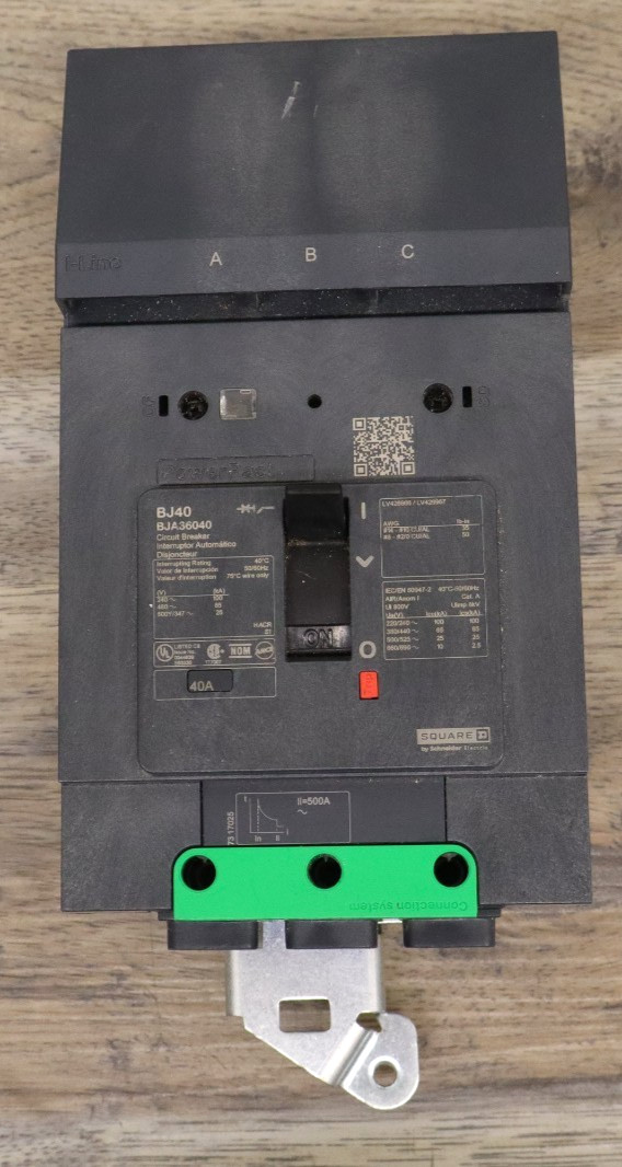 Powerpact BJA36040 I-Line Circuit Breaker 40A 600Y/347V 3P 40 AMP BJ40