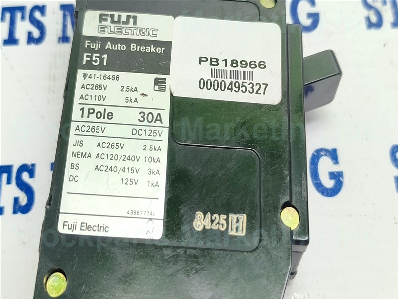Fuji Electric F51 Auto Breaker 1 Pole 30A 30 Days Warranty Fast Shipping!!!