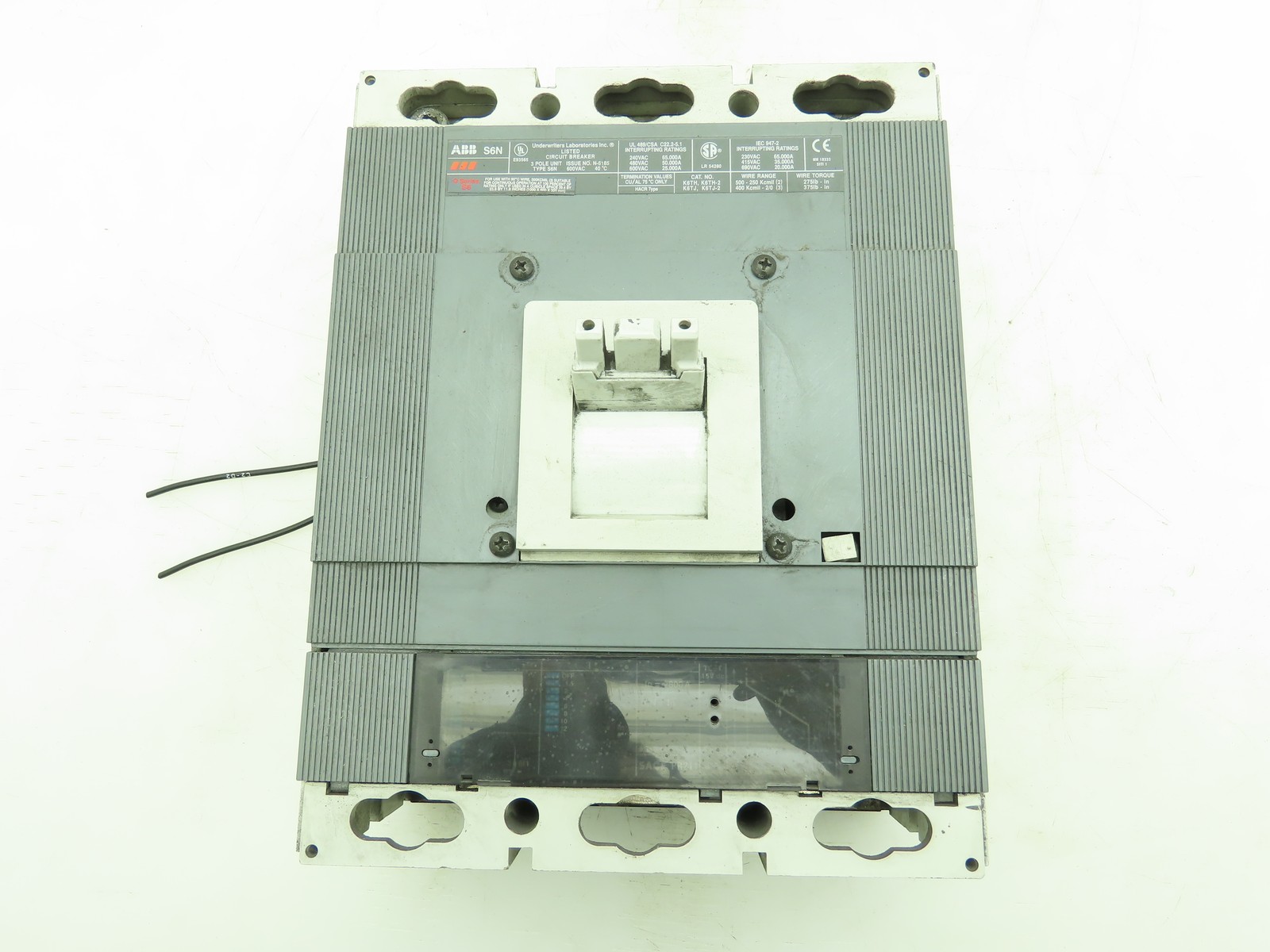 ABB S6N PR211 Circuit Breaker 600V 800A 3 Pole 3Ph