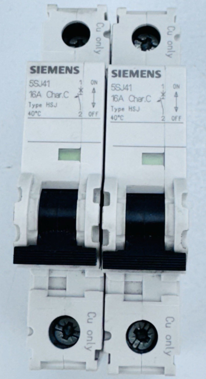 (LOT OF 4) SIEMENS 5SJ41 Circuit Breaker 16A, 30A 240VAC 1Pole *WARRANTY*