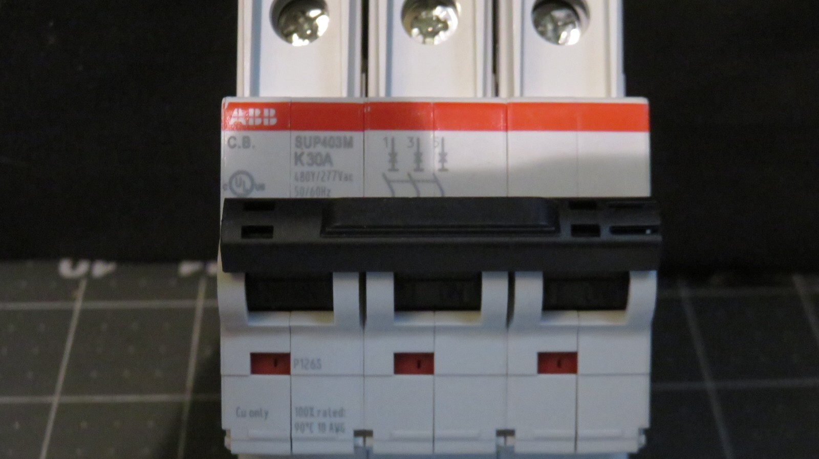 ABB SUP403M-K30A Miniature Circuit Breaker SMISSLINE 277/480V 30A 3 Pole Tested