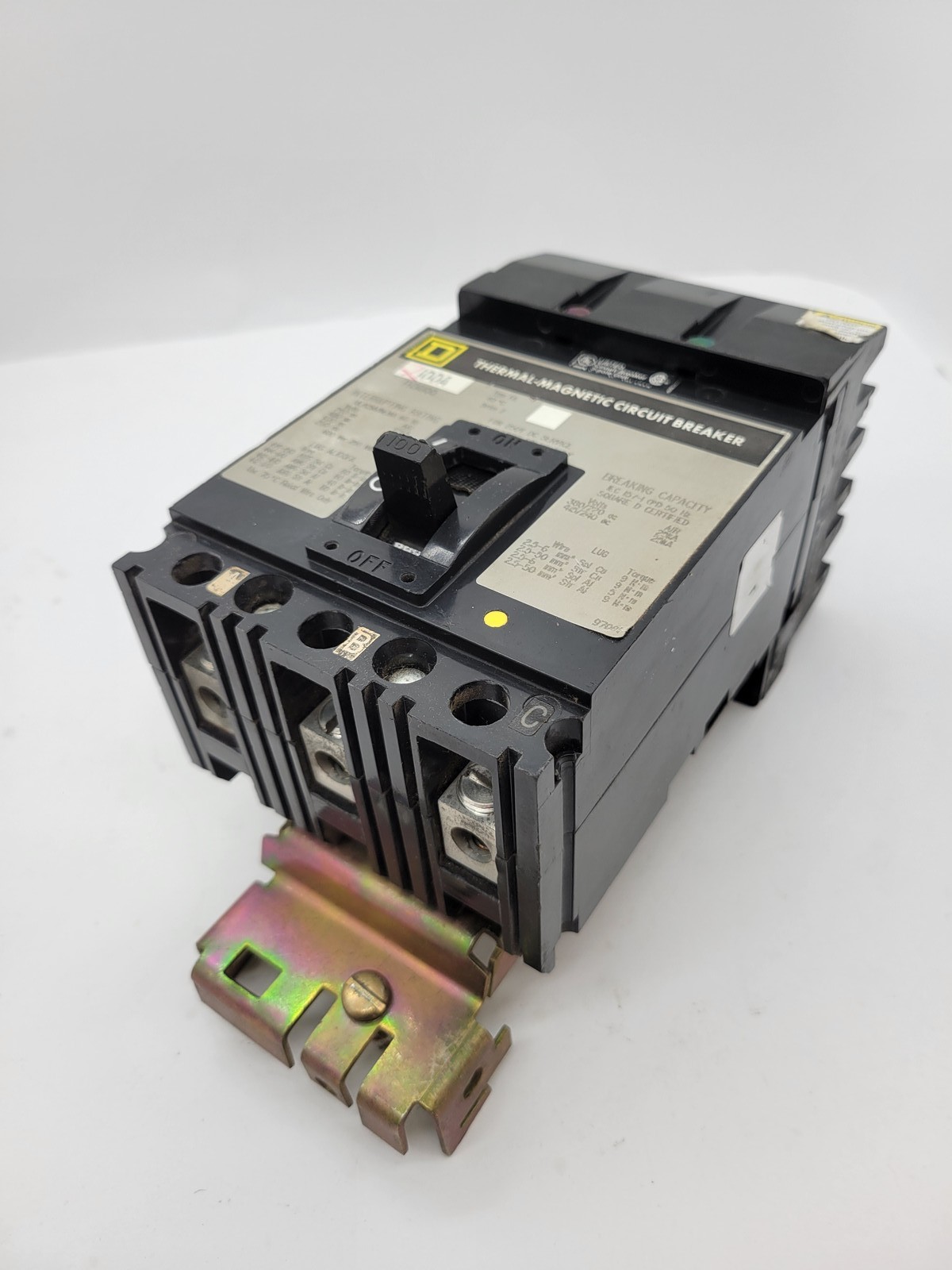 Square D FH36100 I-Line Circuit Breaker 100A 3P 600V 18KA FA Gray