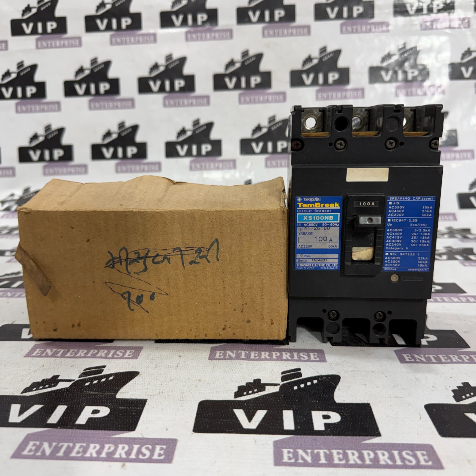 TERASAKI XS100NB CIRCUIT BREAKER 100A FREE FAST SHIPPING