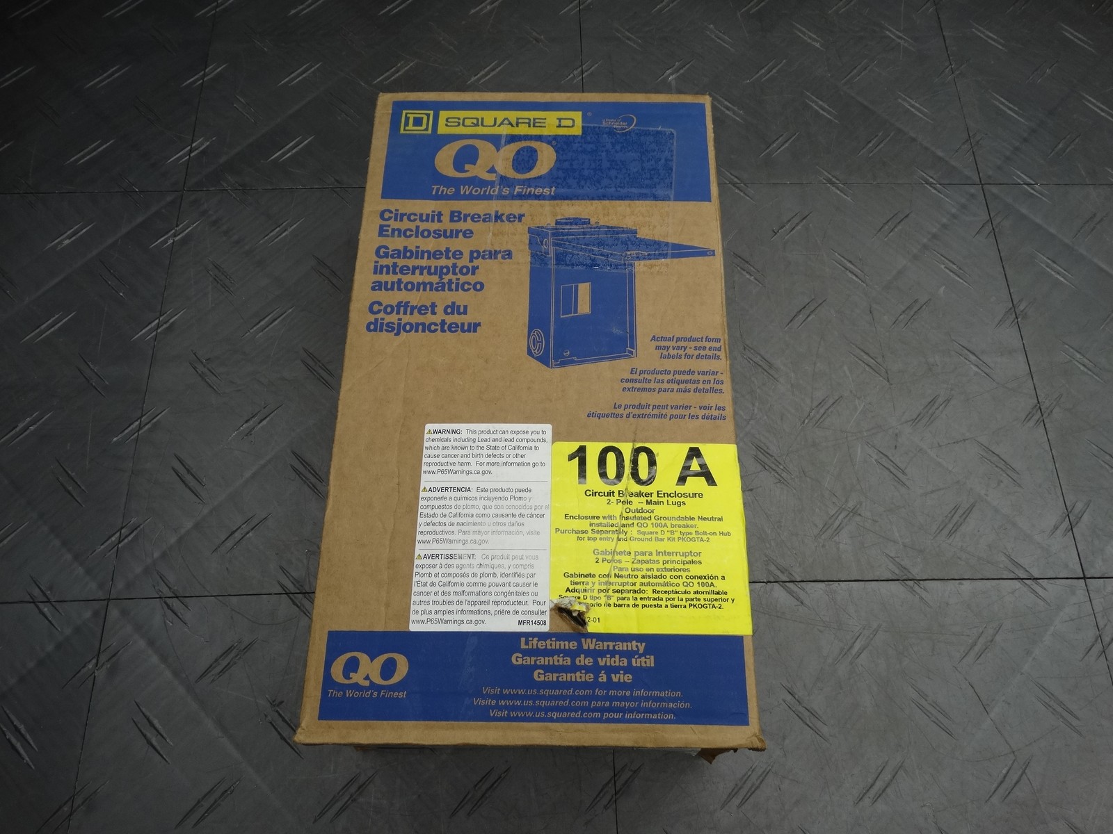 Square D QO 100A 2-Pole Outdoor Circuit Breaker Enclosure with QO2100 Breaker