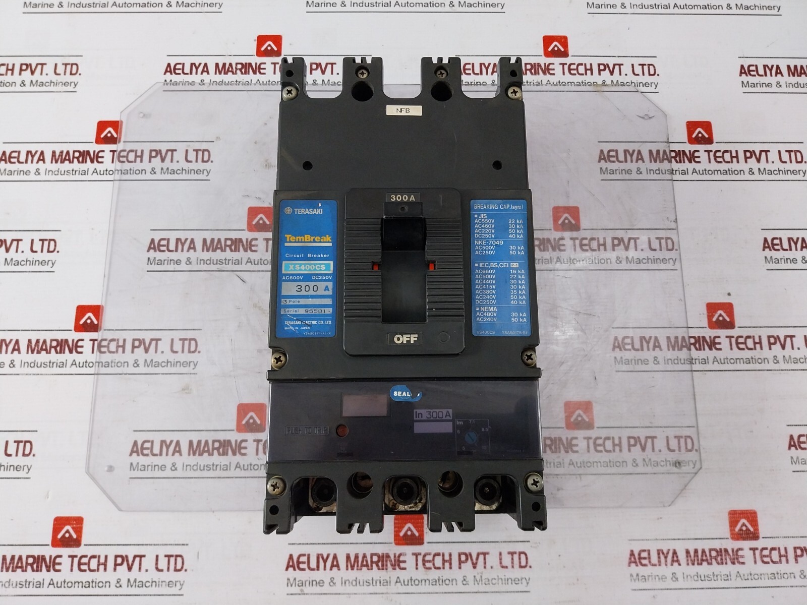 Terasaki Electric XS400CS Tembreak Circuit Breaker YSAS0171-A1/K 300A