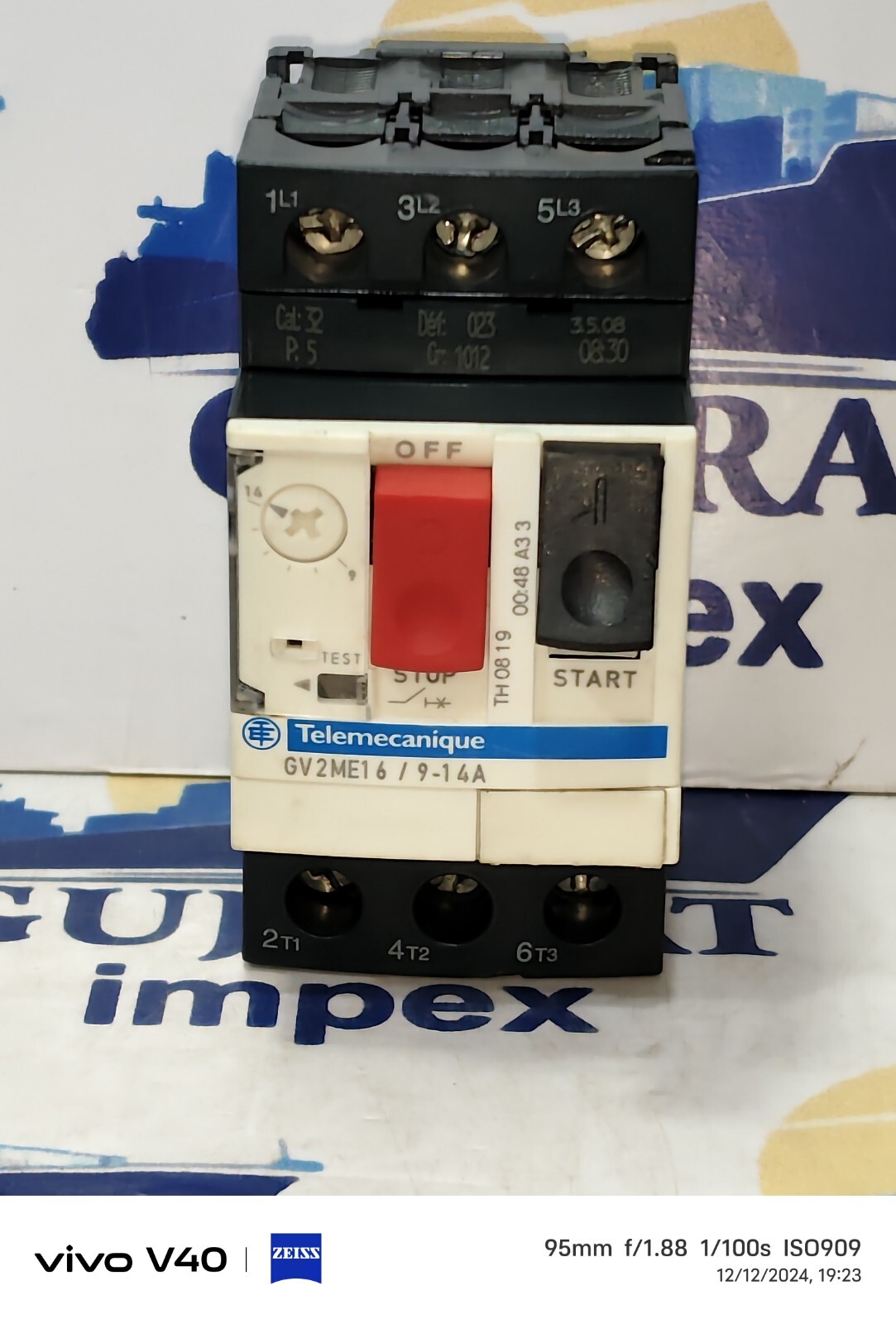 TELEMECANIQUE / SCHNEIDER GV2ME16/9-14A 3 POLE MANUAL MOTOR STARTER TESTED OK