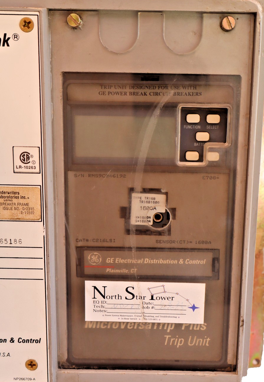 GE Power Break Disconnect 1600 Amp 1600A TP1616TTR Plug TR16B1600 C216LSI