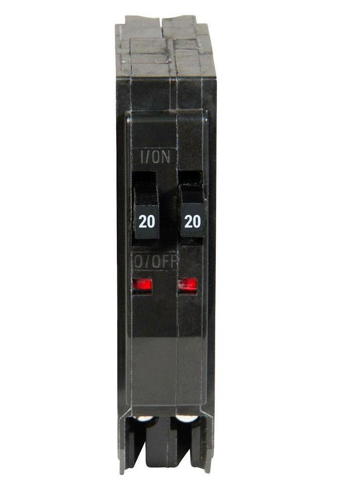 QO2020 / QO2020C – No Hook (Box of 10) Square D Tandem Breaker
