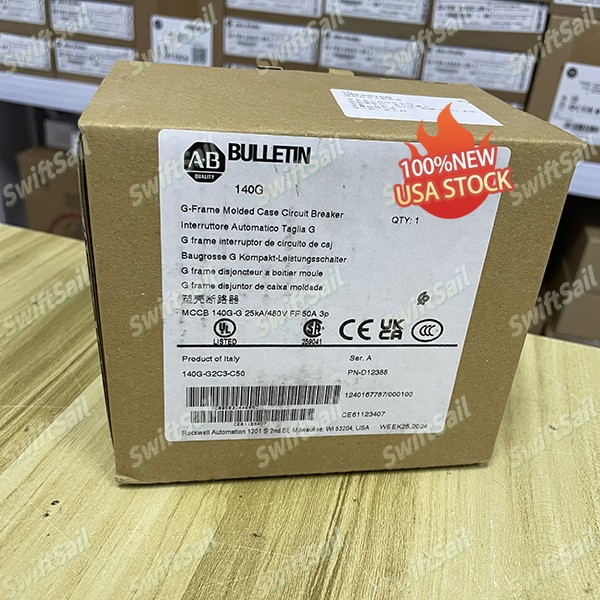 New Allen-Bradley 140G-G2C3-C50 Heavy Duty Electrical Control Breaker