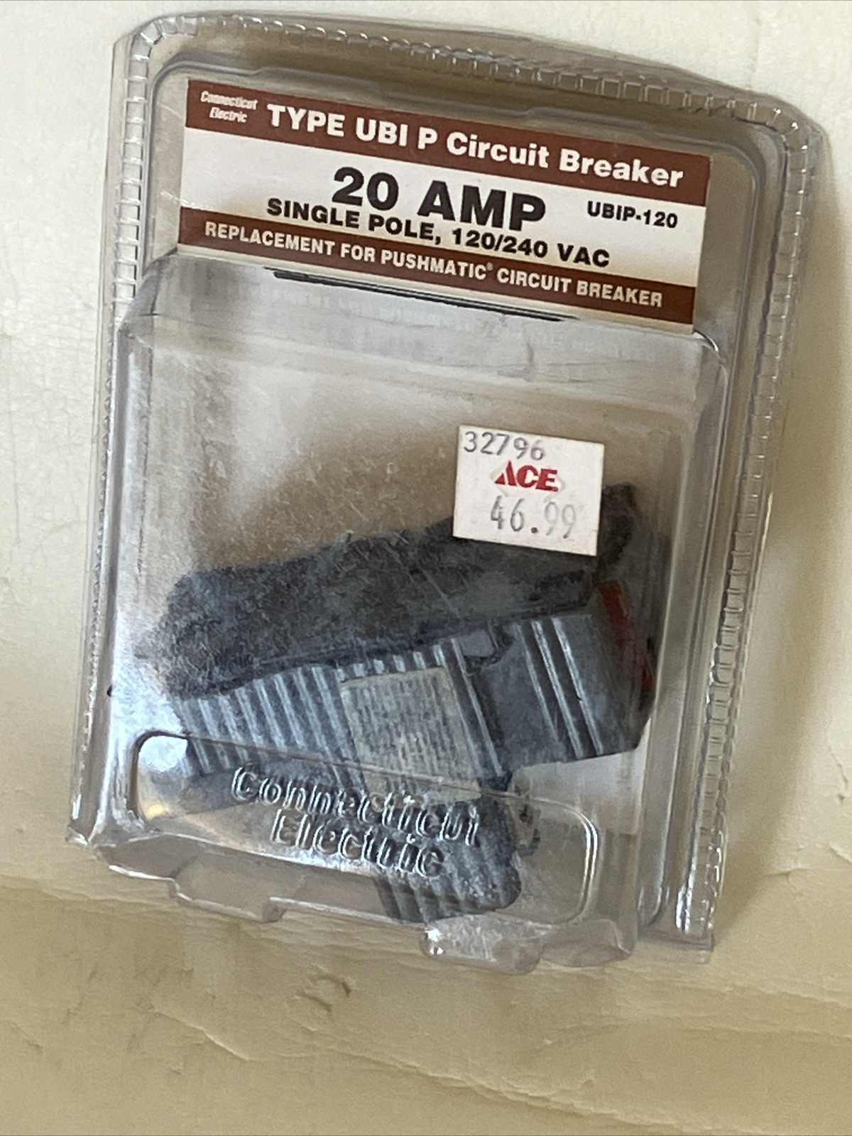 ITE VPKUBIP120 Circuit Breakers UBIP-120 Pushmatic P120 1 Pole 240V 20 Amp P120