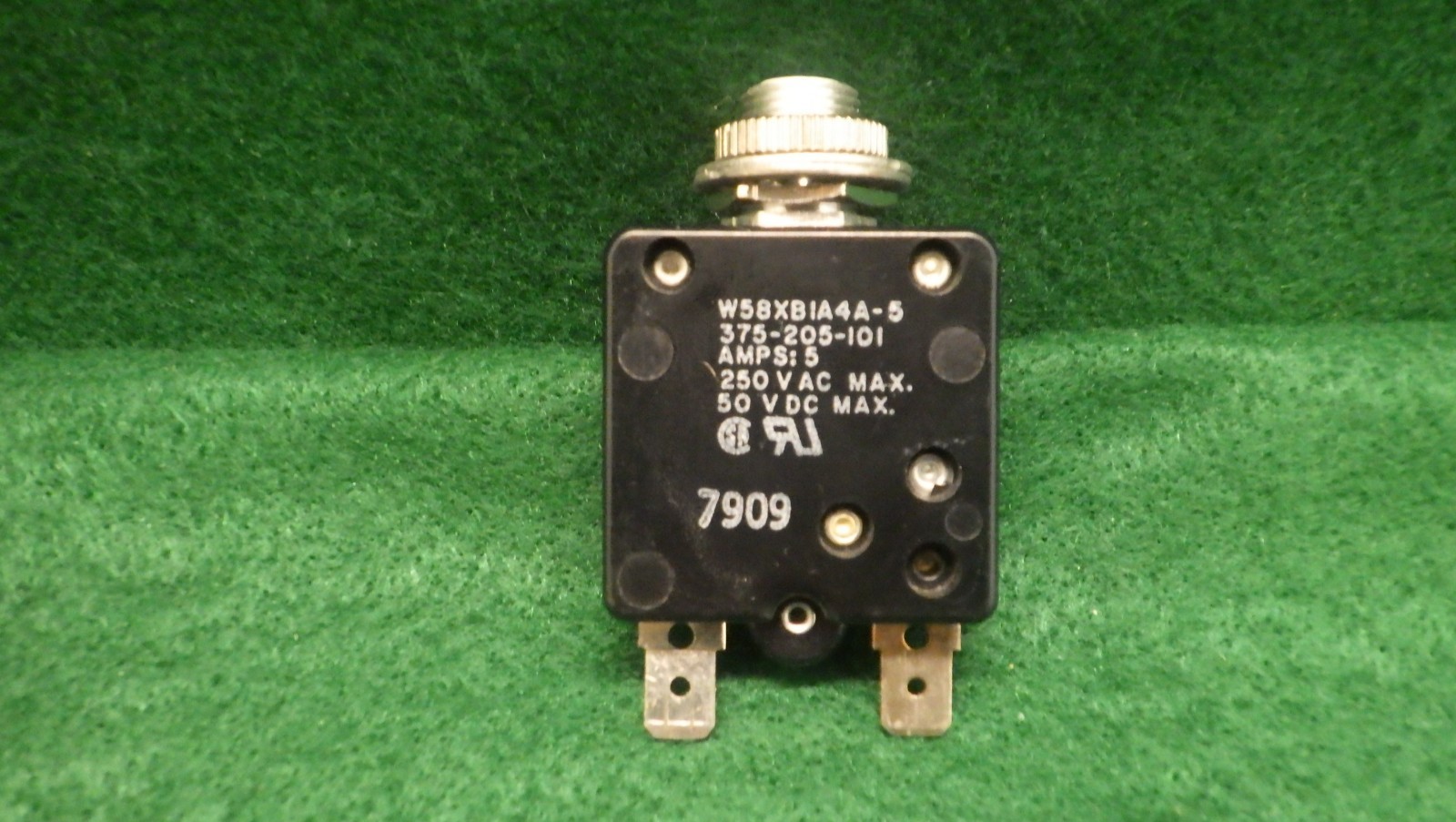 Vintage AMF/Potter Brumfield 5A Circuit Breaker 375-205-101 250VAC/50VDC