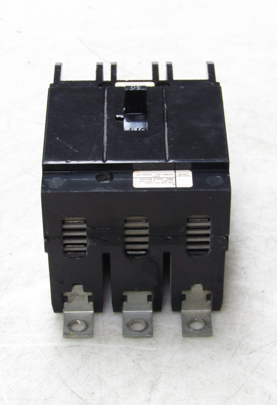 🙌 WESTINGHOUSE 30 AMP CIRCUIT BREAKER 277/480 VAC 125/250 VDC 3 POLE GHB3030