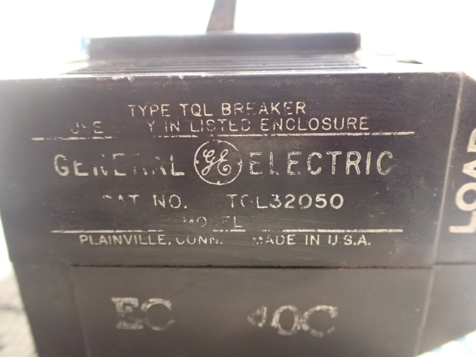 GE TQL Plug in Circuit Breaker TQL32050 50 amp 3 pole 240 volt