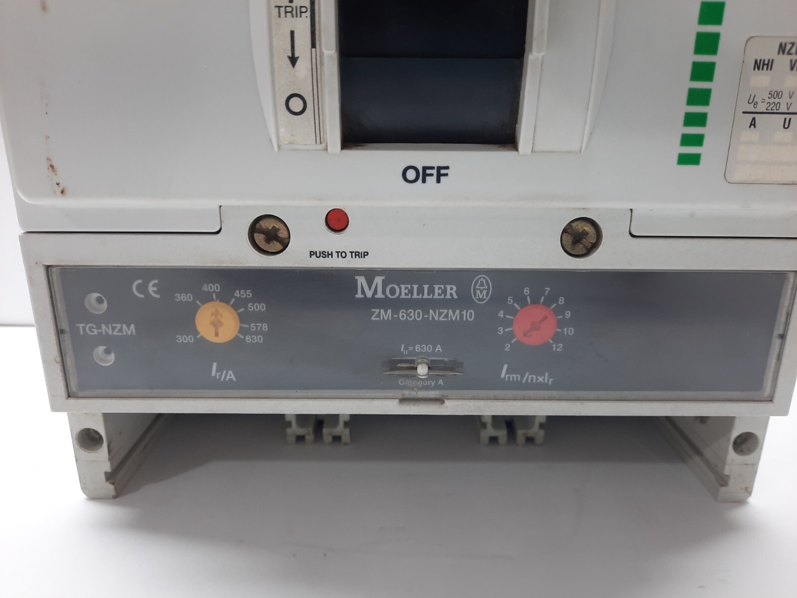MOELLER NZM 10-630N 3 POLE 630 AMPS CIRCUIT BREAKER 690VAC / TESTED OK