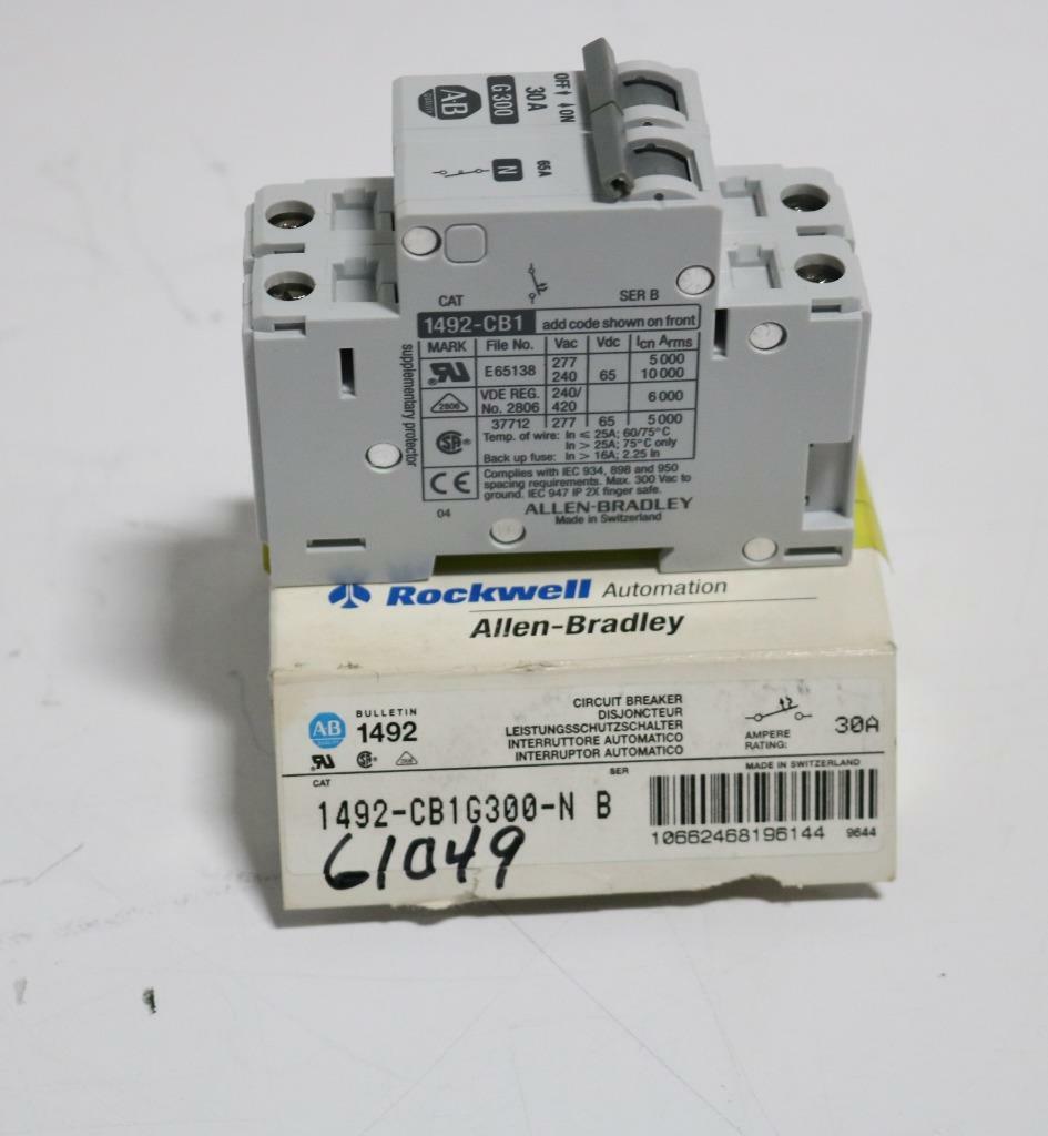 Allen-Bradley 1492-CB1G300-N B Circuit Breaker