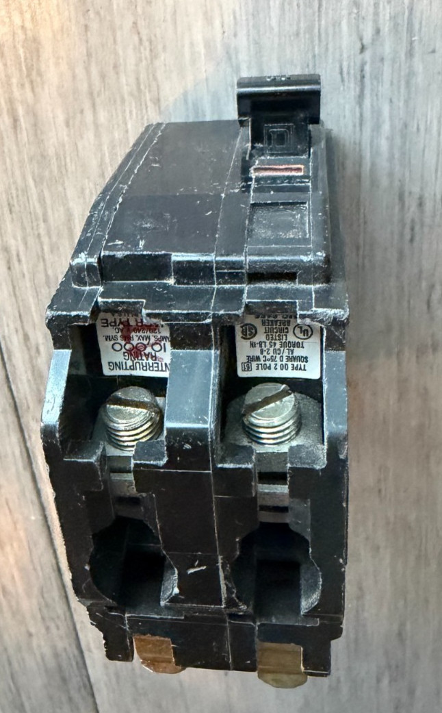 Square D QO250 2 Pole 50AMP Type QO Circuit Breaker