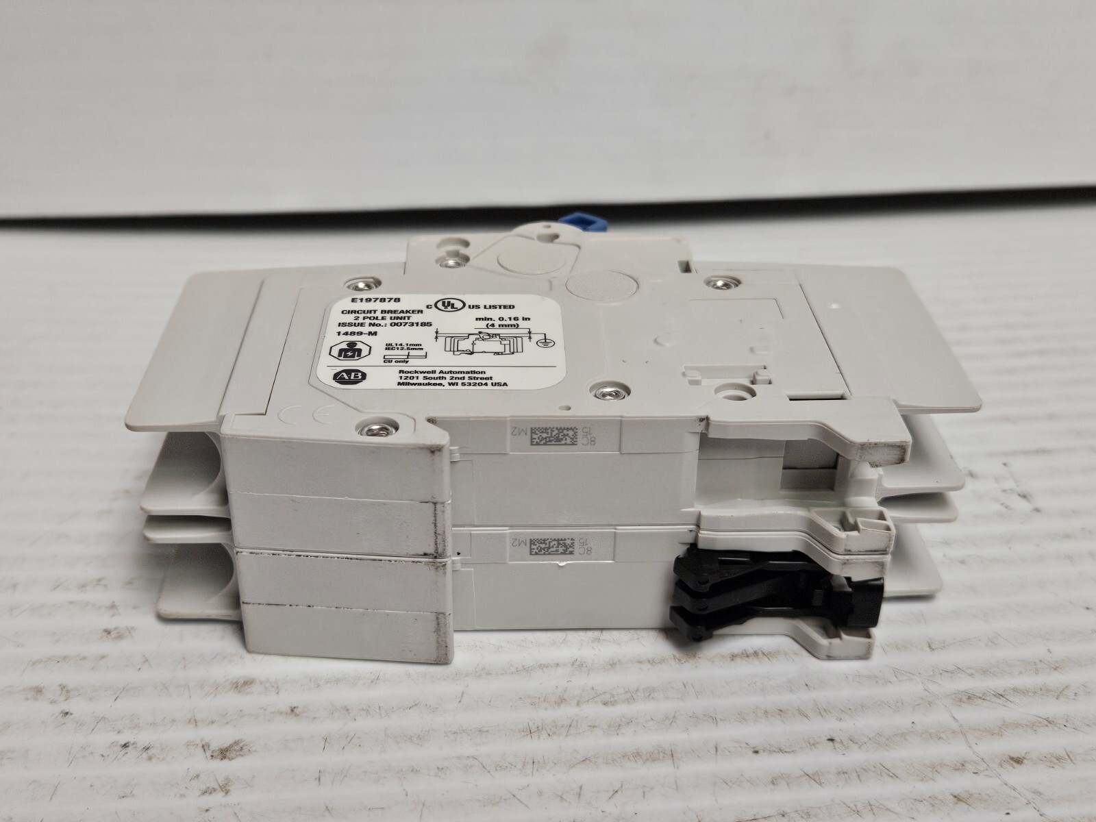 ALLEN BRADLEY CIRCUIT BREAKER 1489-M C15A 15 A AMP 2P 2 POLE 480Y/277V – USED