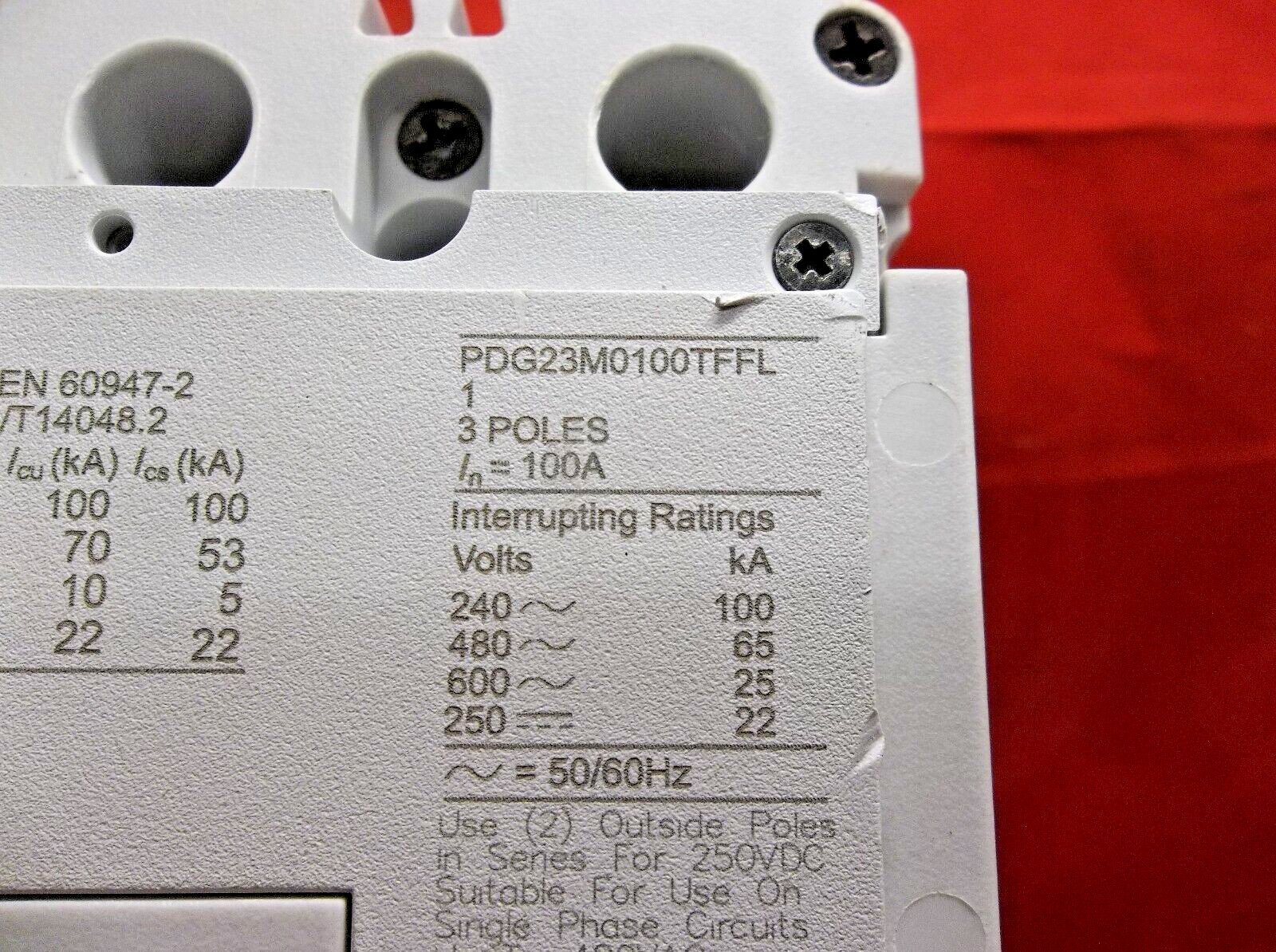 EATON PDG23M0100TFFL circuit breaker 365A5