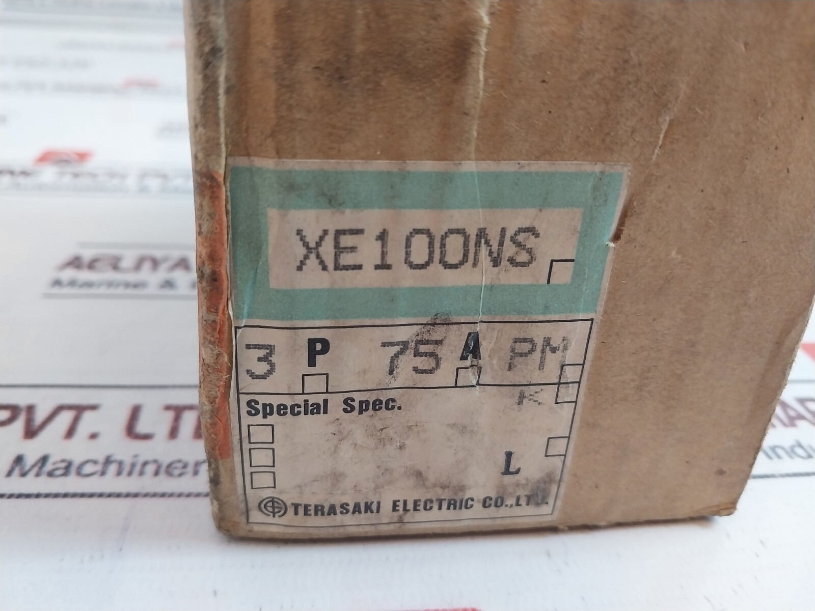 Terasaki XE100NS 75A 3 Pole Circuit Breaker AC600V DC250V