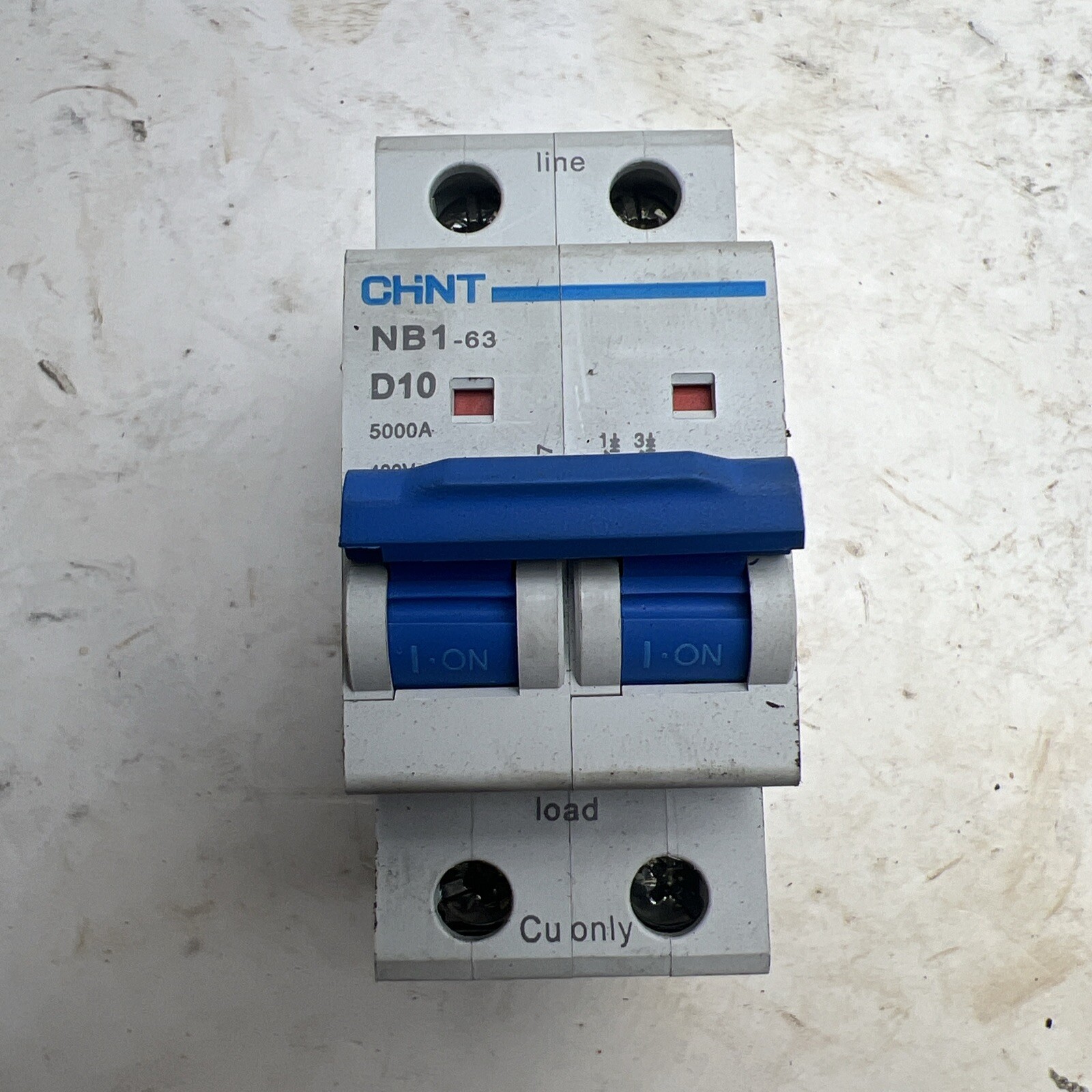🔥CHNT NB1-63 D10 CIRCUIT BREAKER 2 POLE 10A, Used, Free Shipping🇺🇸