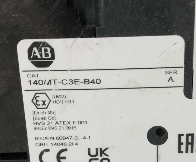 New Allen Bradley 140MT-C3E-B40 Ser. A Motor Protector Breaker 2.5-4A – No Box