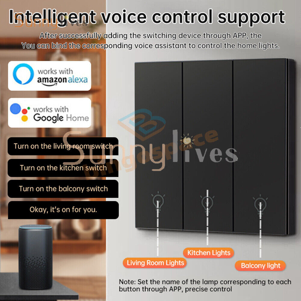 DH-315 Ewelink WiFi Smart Switch Control Panel Remote Control Wall Switch NEW