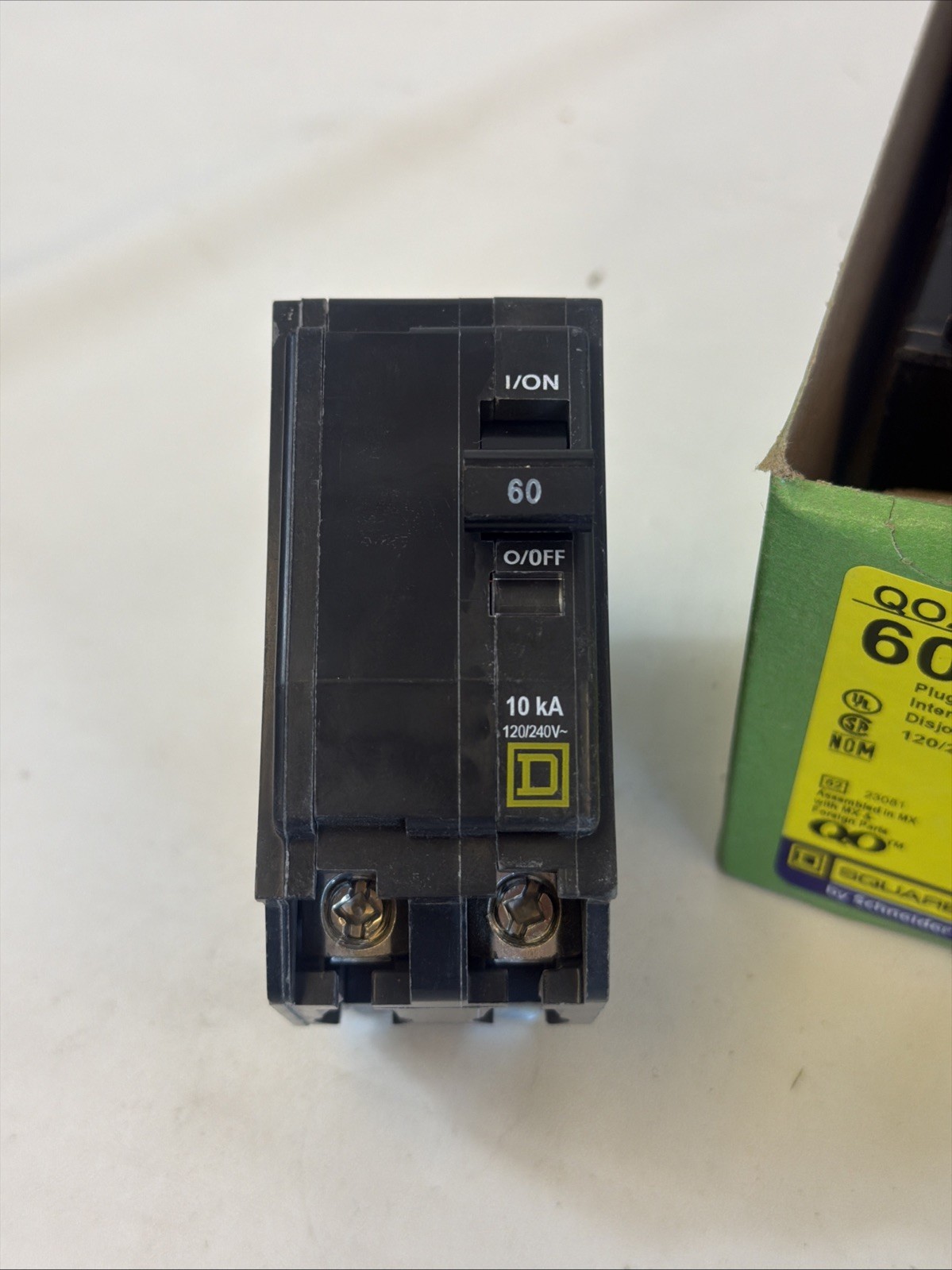 (5) Square D QO260 2-Pole 60-Amp 120/240V Plug-In Circuit Breaker *NEW BOX OF 5*