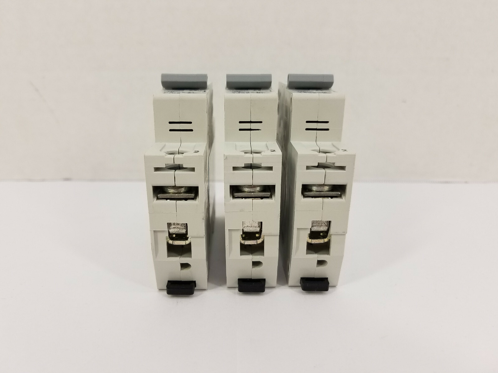 (Lot of 3) Allen Bradley 1492-SP1C020 Ser. C (2 Amp) Miniature Circuit Breakers