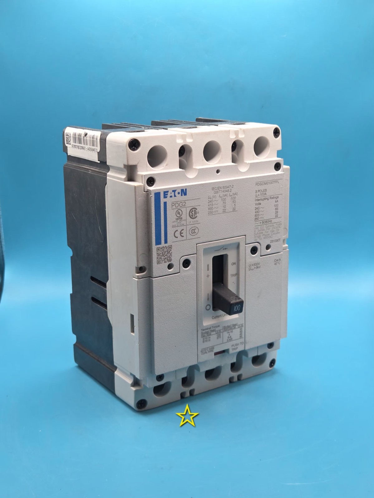 EATON PDG23M0100TFFL 3pole 100A (Ships Same Day)