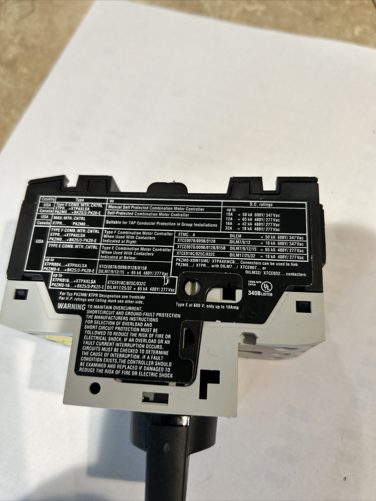 New Eaton PKZM0-2.5 IEC Motor Circuit Breaker 1.6-2.5A XTPR2P5BC1 NL