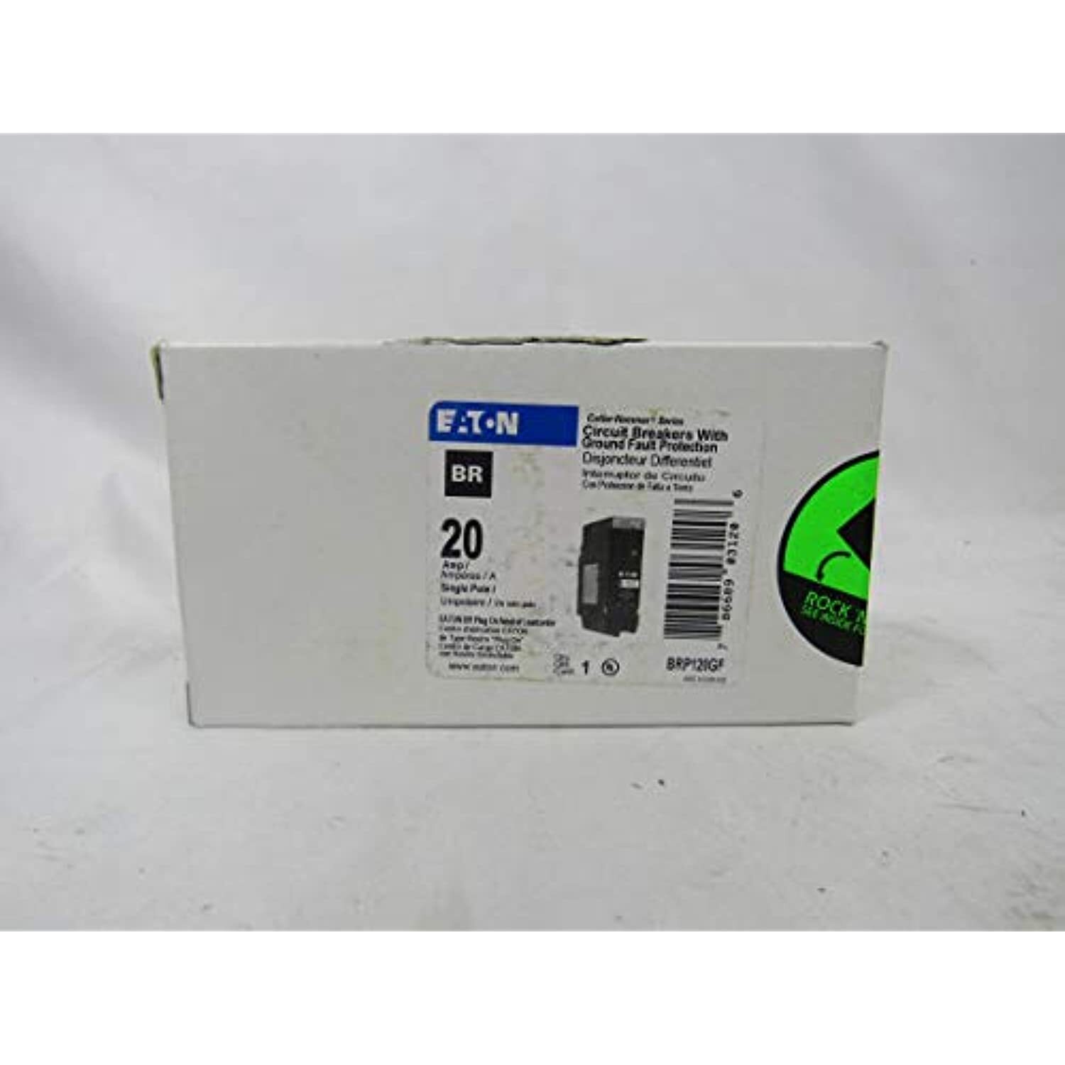 Eaton 20 amps Ground Fault Single Pole Circuit Breaker