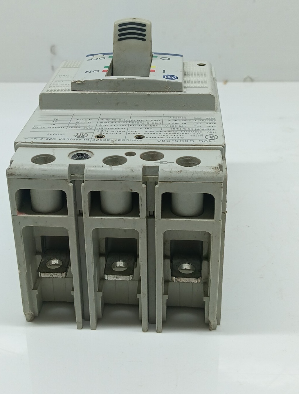 USED ALLEN BRADLEY 140G-G6C3-C80A SER A. CIRCUIT BREAKER 3 POLE 80 AMPS / LOT OF