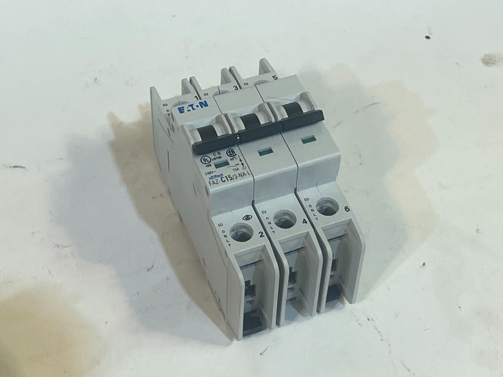Lot of 19 Assorted 15A, 20A, 30A Circuit Breakers: CNFC, ABL, Eaton, ETA