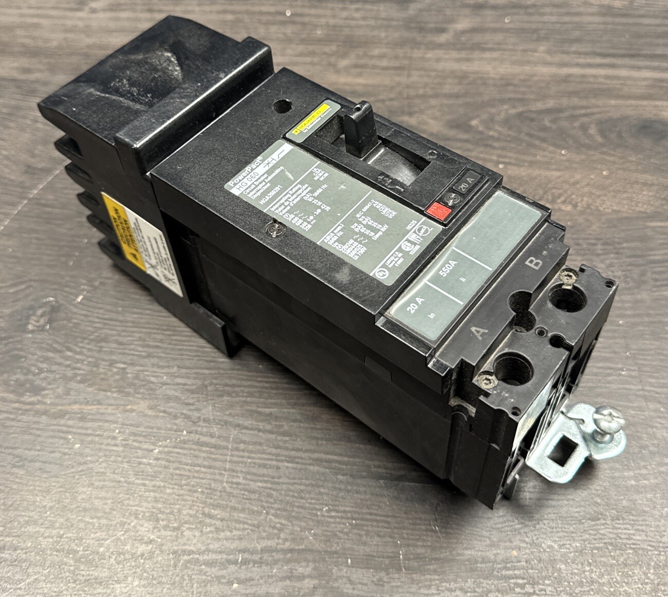 HDA260202 Square D 20 Amp 600V 2 Pole 18KA@480V I-Line Circuit Breaker HDA New
