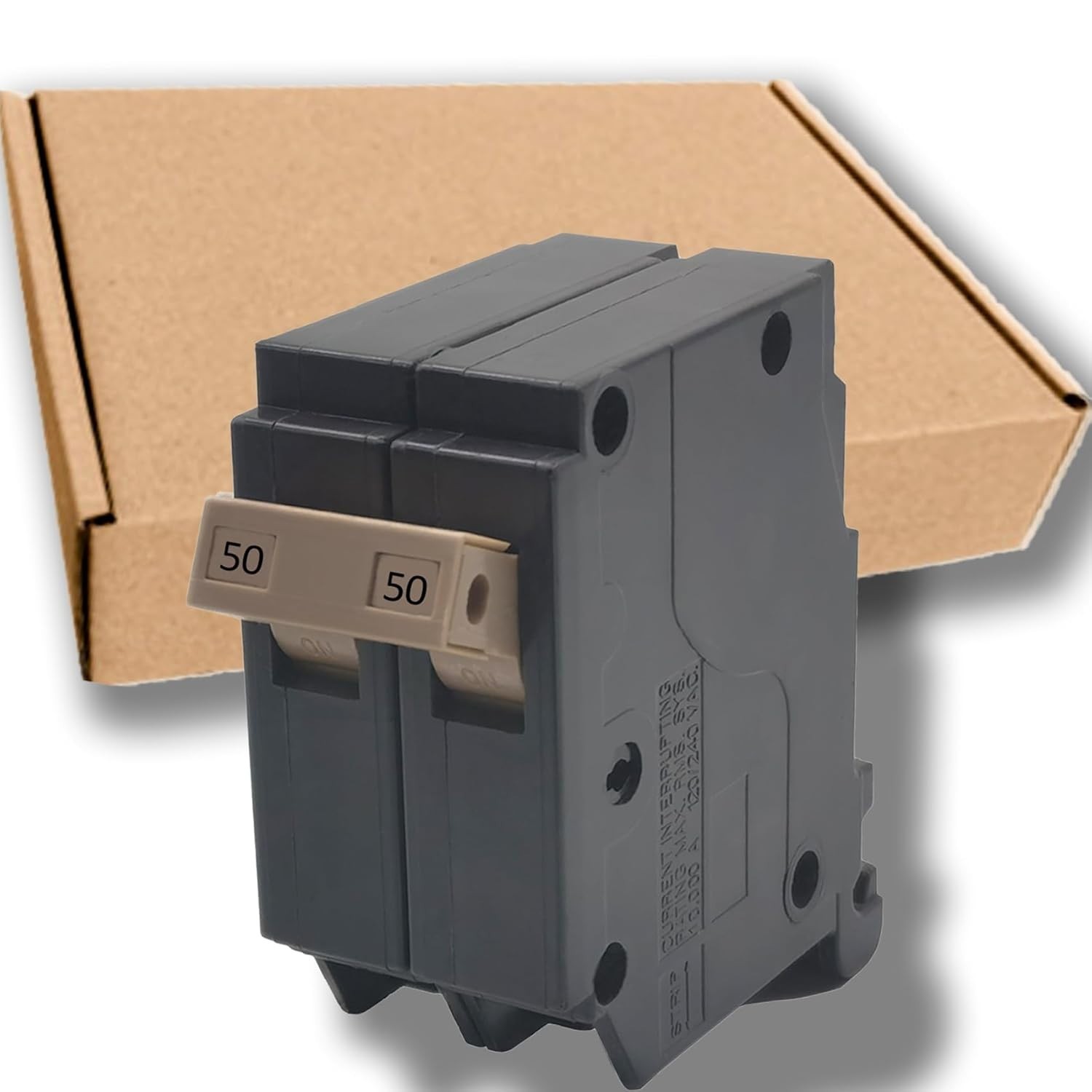 OEM-Compatible 50 Amp 2-Pole Circuit Breaker – Easy Plug-in Design for Safety