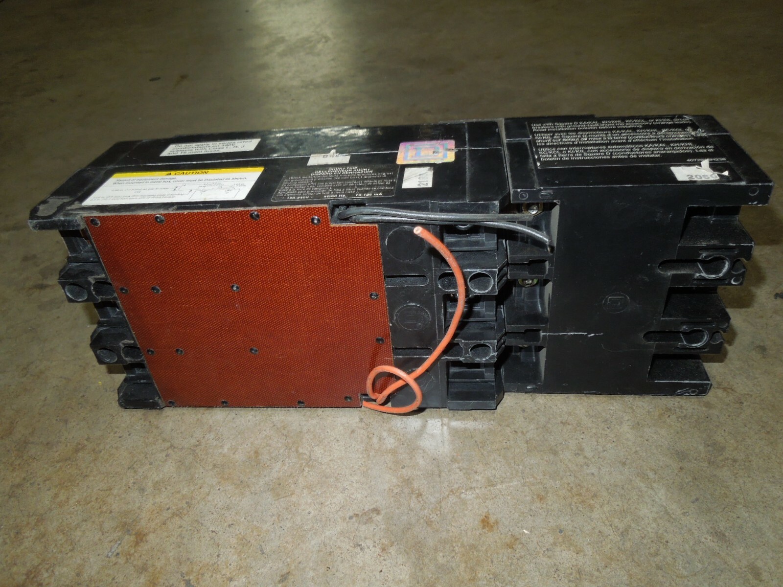 Square D KAL36200G1021 200A 3p 600V Circuit Breaker GFM250KA Ground Fault Module