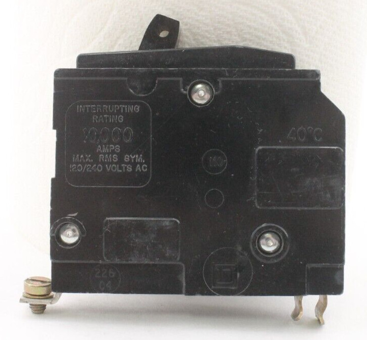Square D QOB120 All Black Circuit Breaker (Lot of 5)