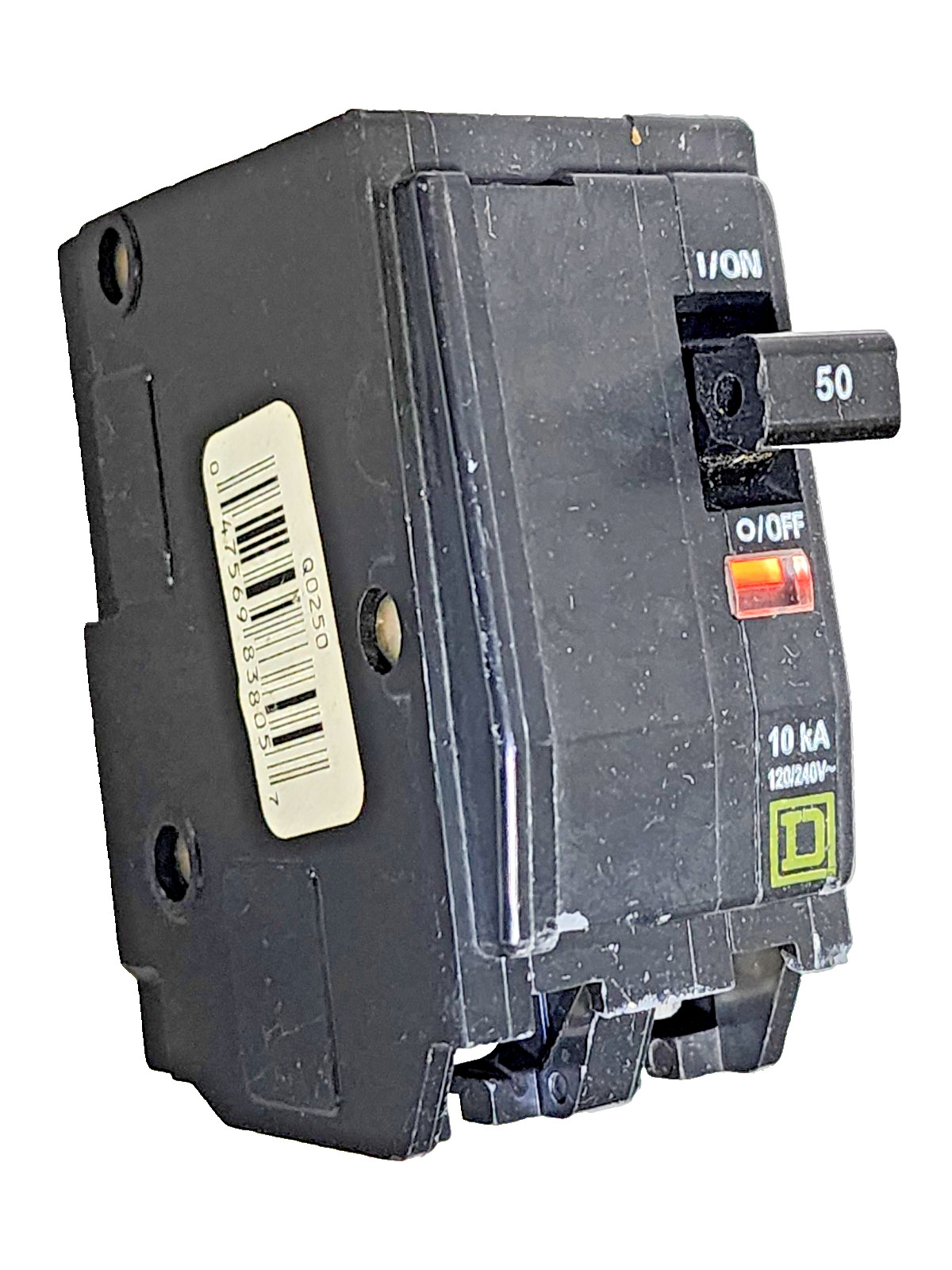 Square D Q0250, 2 Poles, 50 Amp, 120/240Vac Circuit Breaker