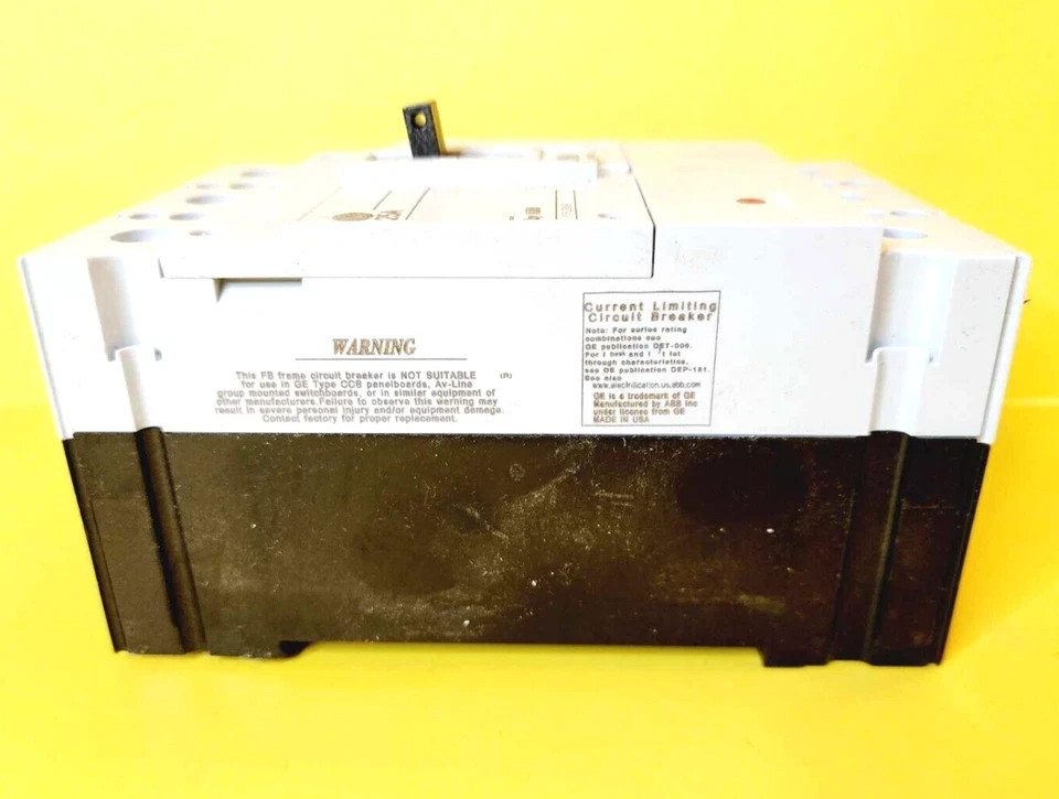 ⚡GENERAL ELECTRIC GE BY ABB FBV36TE025RV 25A 3P 240VAC 480VAC CIRCUIT BREAKER⚡