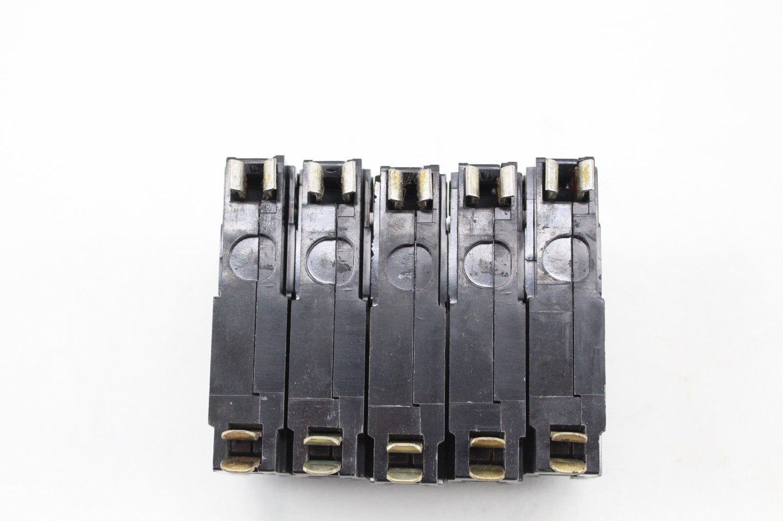 Lot Of 5 Square D QO120 1 Pole 20 Amp 120V AC Type QO Plug In Circuit Breaker