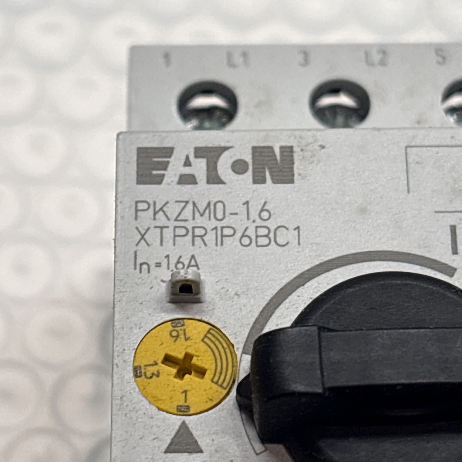 EATON MOELLER PKZM0-1,6 Circuit Breaker, XTPR1P6BC1NL, New
