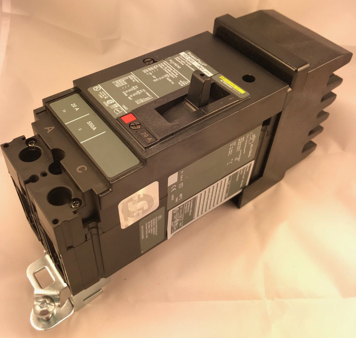 HDA260202 Square D 20 Amp 600V 2 Pole 18KA@480V I-Line Circuit Breaker HDA New