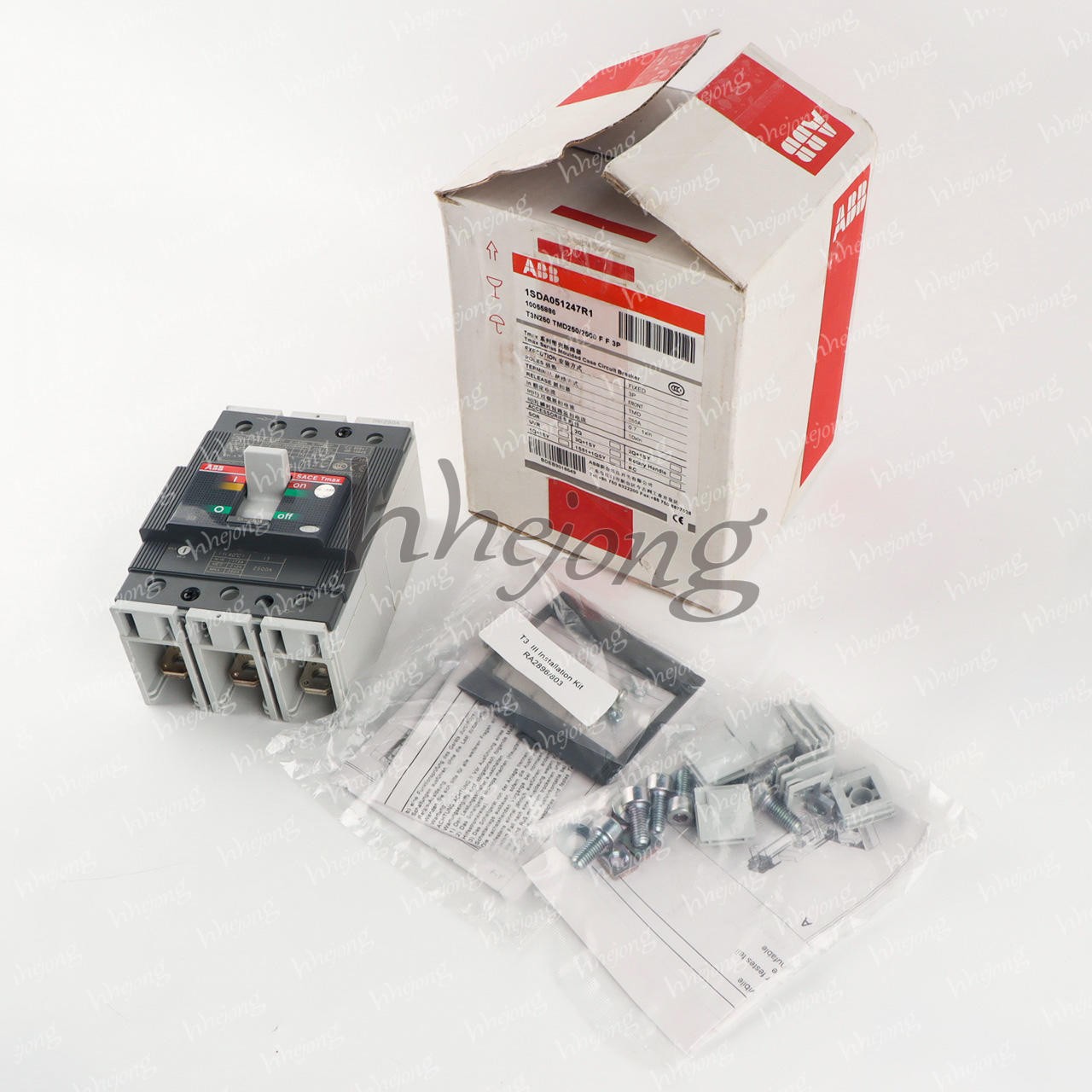 One ABB TMAX T3N250 TMD250/2500 FF 3P 250A 1SDA051247R1 Circuit Breaker New
