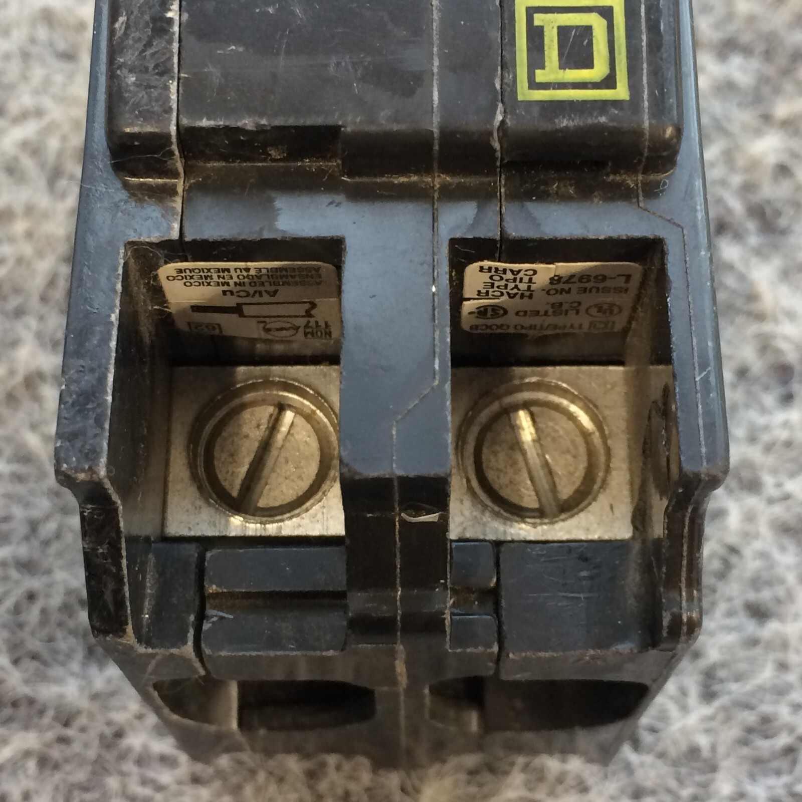 Square D QOB2125 Bolt-on Circuit Breaker – 125 A, 2 Pole, 120/240 VAC, 1.5 inch