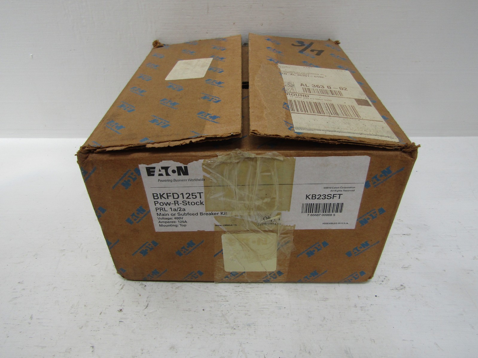 NEW Eaton BKFD125T 125 Amp 480V Main or Subfeed Breaker Kit PRL1a 2a FD3125BP10