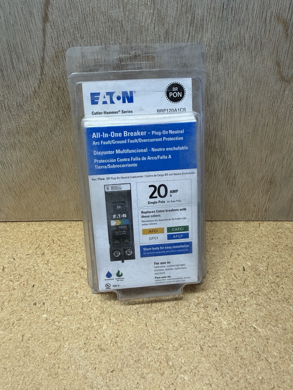 Eaton BRP120A1CS 20A Dual Function Circuit Breaker