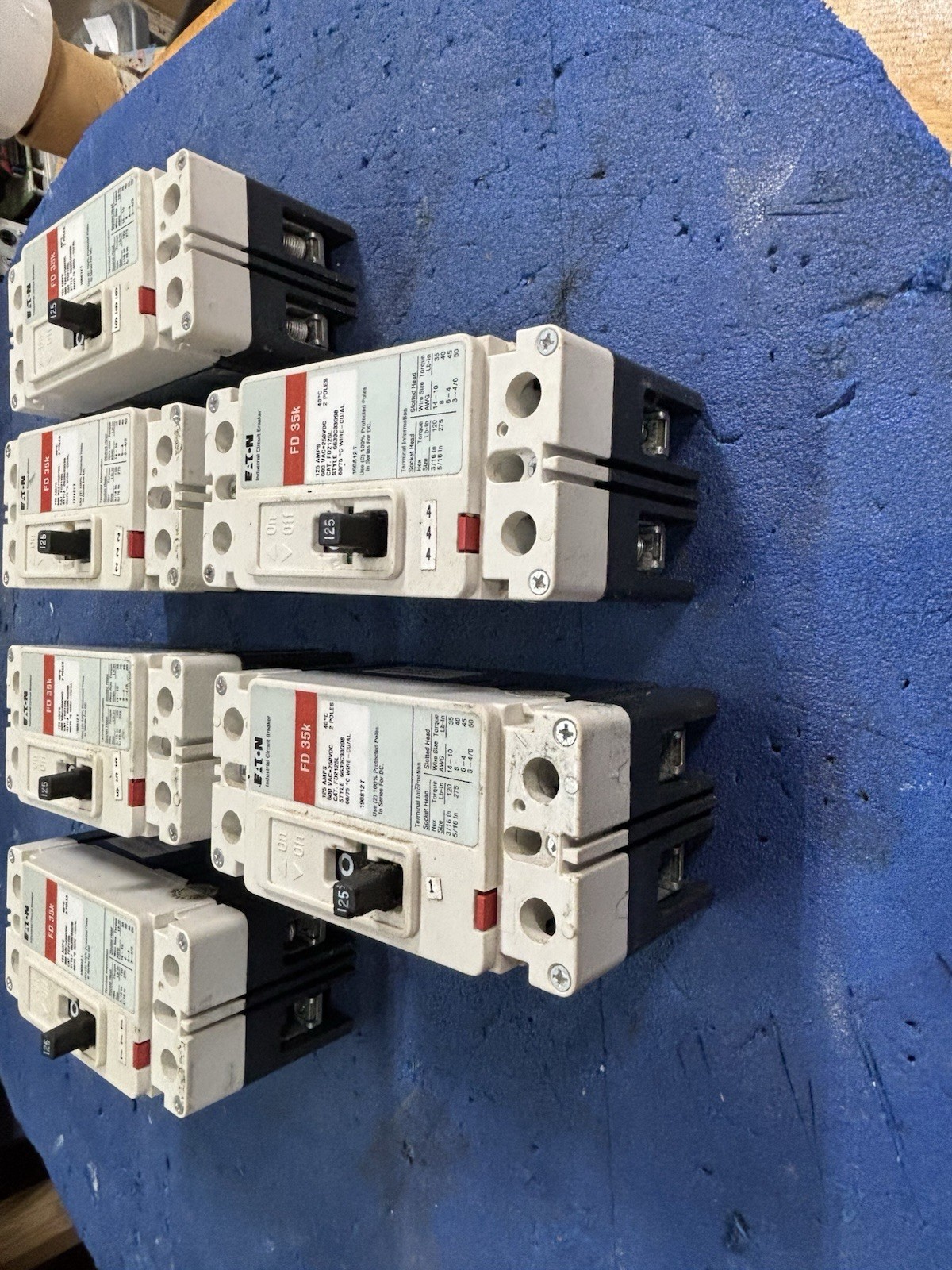 125 Amp FD2125L – Eaton / Cutler-Hammer – Breaker MFG Date 2023