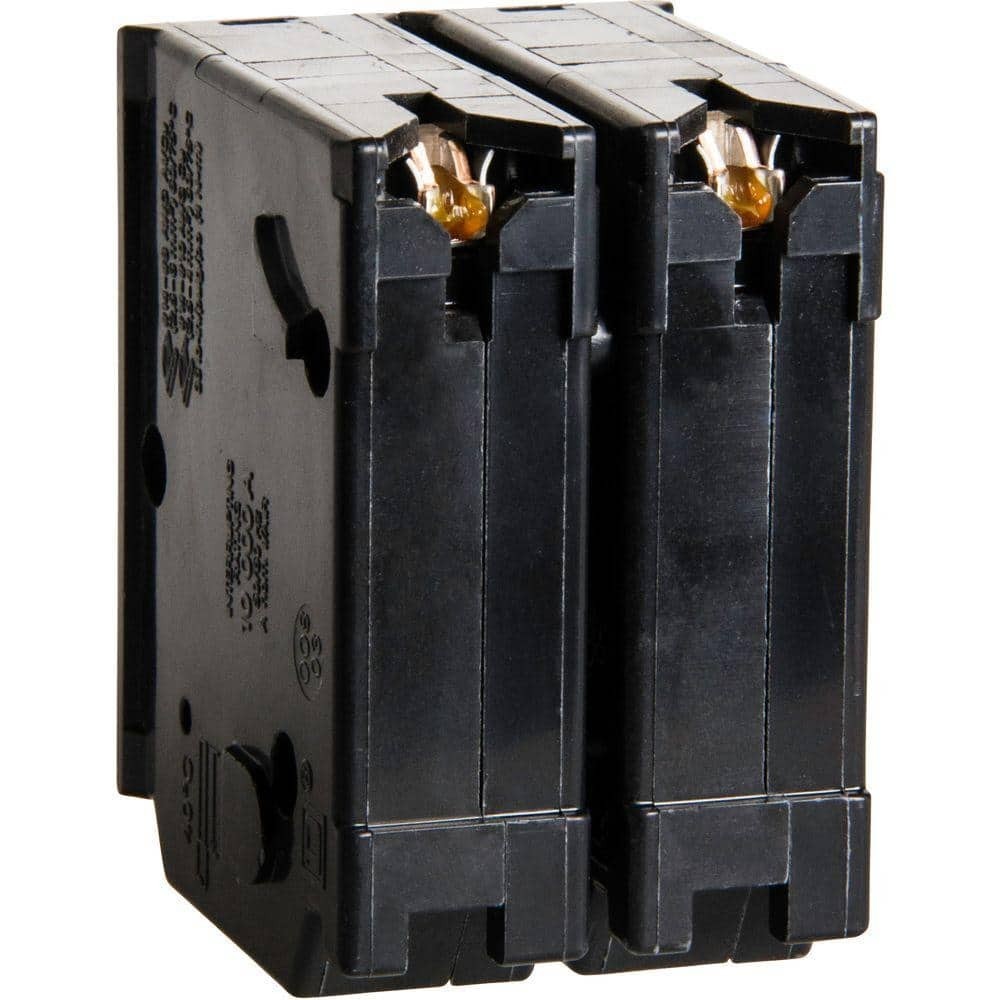 Circuit Breaker Square D 50 Amp 2 Pole Homeline Standard Trip Residential Black
