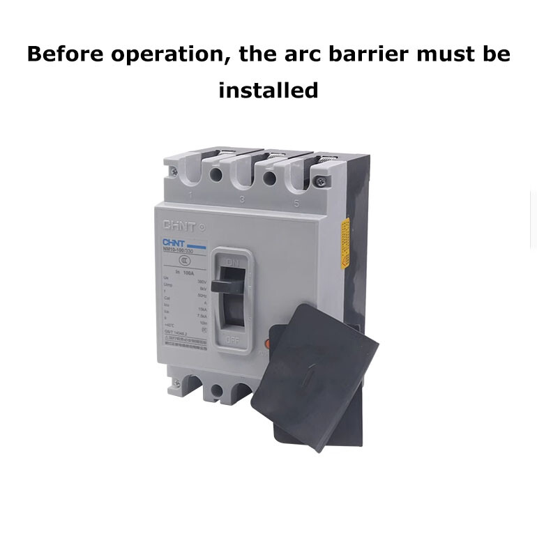 3P 60A~250A NM10 Molded Case Circuit Breaker MCCB 380V Overload Protection 1Pcs