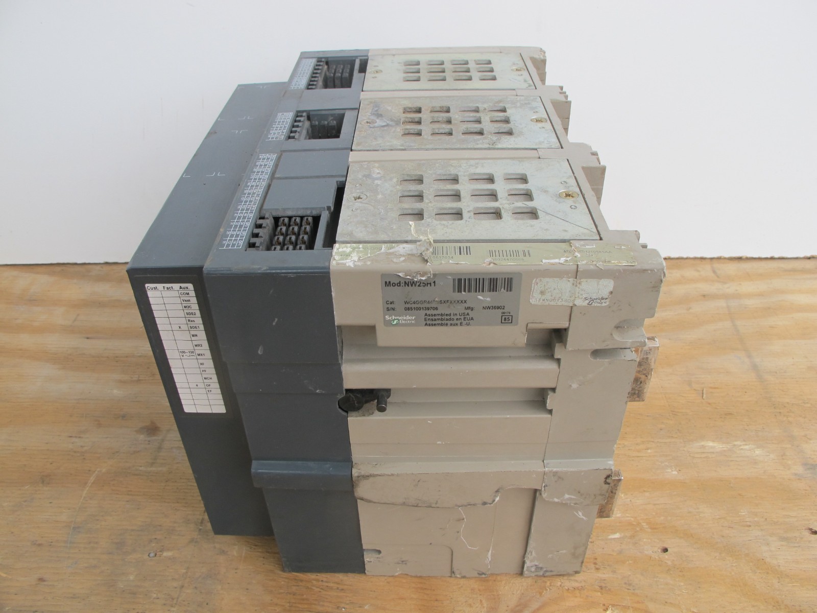 Square D NW25H1 WC4GGR44R9SXFXXXXX 2500 Amp Schneider Electric 2500A NW 25 H1 MP